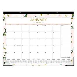 Day Designer for Blue Sky - 2026 Coming Up Roses Blush 22" x 17" Monthly Desk Calendar - Multicolor