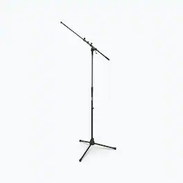 On Stage Stands - On-Stage MS7701TB Telescoping Euro Boom Mic Stand (Setup for Vocal and Instrument Microphones, Adjustable Height, Angle