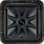 Front. KICKER - Solo-Baric L7S 15" Dual-Voice-Coil 4-Ohm Subwoofer - Black.