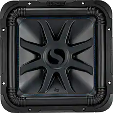 Front. KICKER - Solo-Baric L7S 15" Dual-Voice-Coil 4-Ohm Subwoofer - Black.