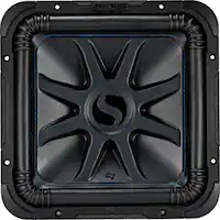 KICKER - Solo-Baric L7S 15" Dual-Voice-Coil 2-Ohm Subwoofer - Black - Front_Zoom