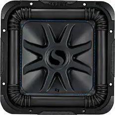 Front. KICKER - Solo-Baric L7S 10" Dual-Voice-Coil 4-Ohm Subwoofer - Black.