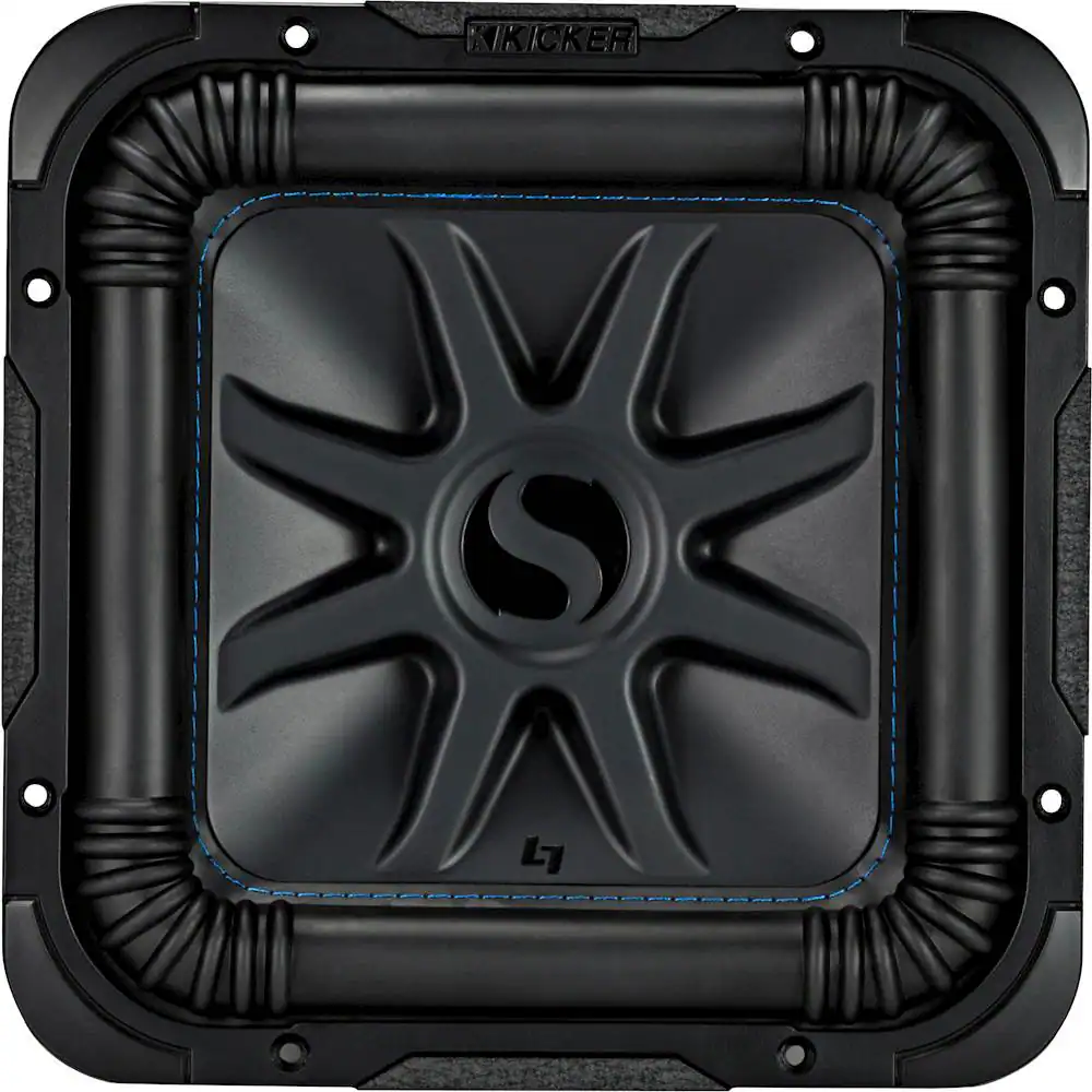 Front. KICKER - Solo-Baric L7S 10" Dual-Voice-Coil 4-Ohm Subwoofer - Black.