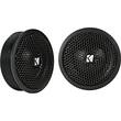 Kicker - KS Series 1" 1-Way Car Tweeters (Pair) - Black - Larger Front