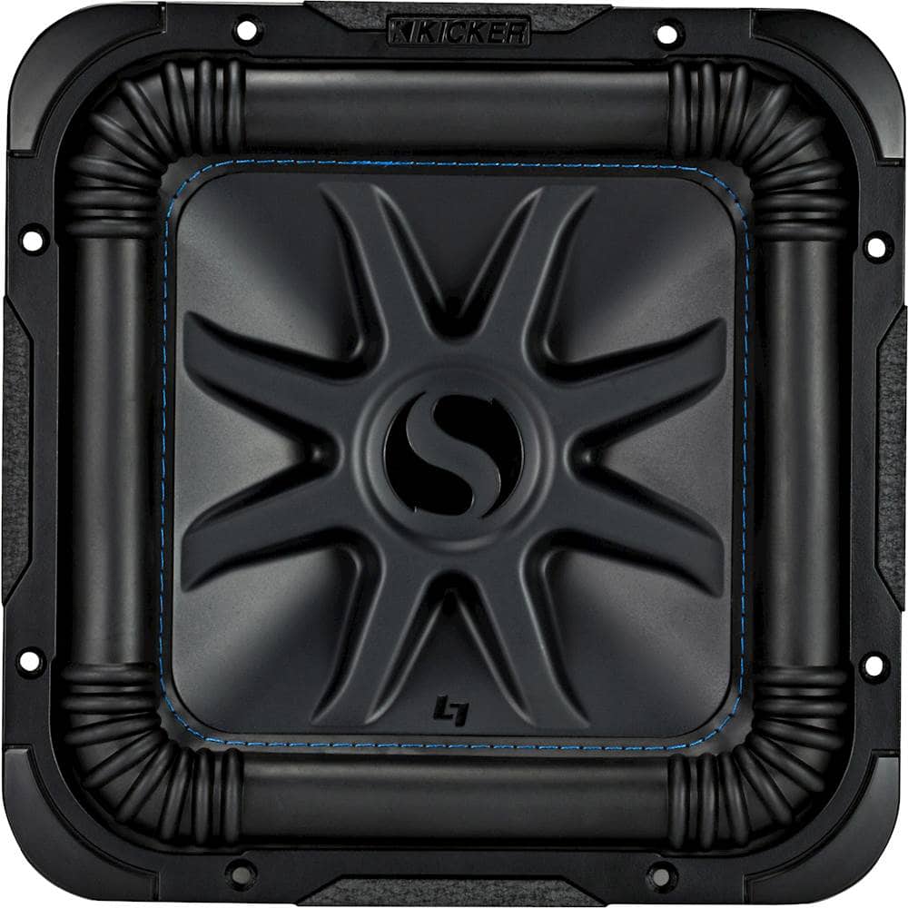Front. KICKER - Solo-Baric L7S 10" Dual-Voice-Coil 2-Ohm Subwoofer - Black.