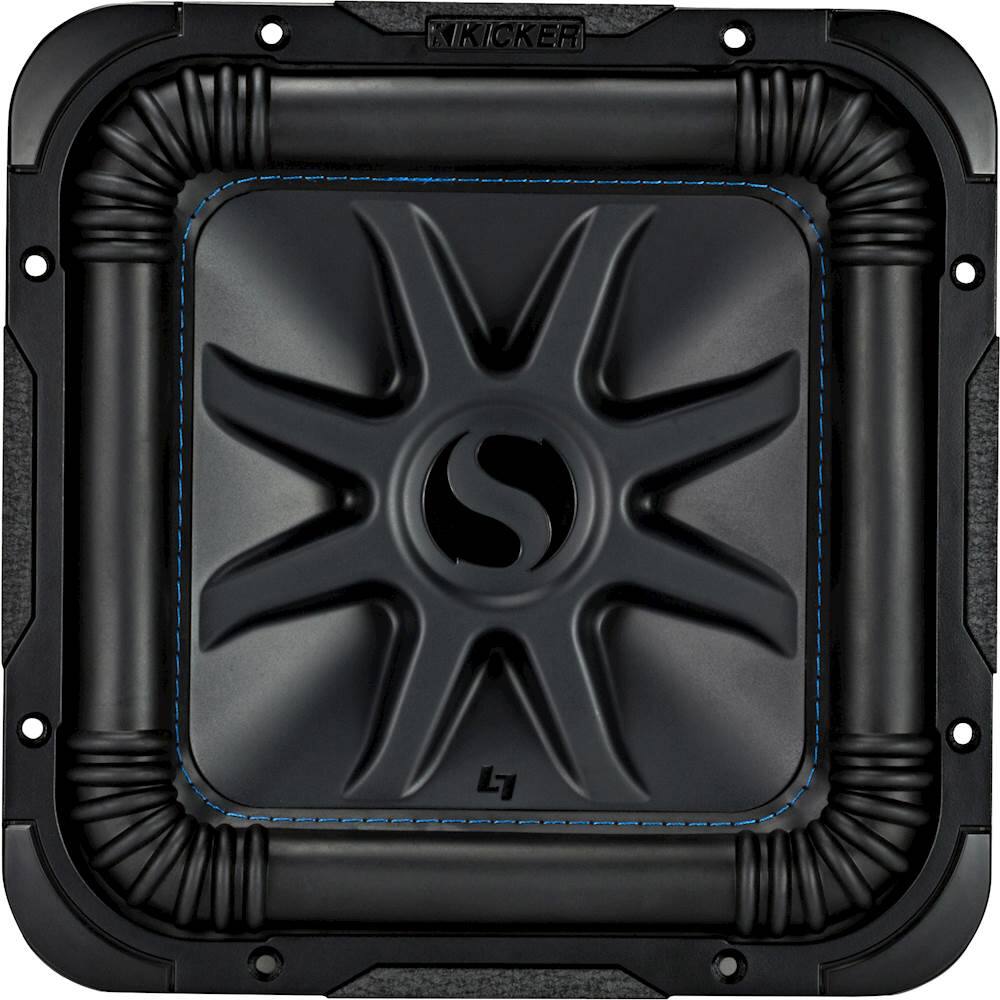 Front. KICKER - Solo-Baric L7S 10" Dual-Voice-Coil 2-Ohm Subwoofer - Black.