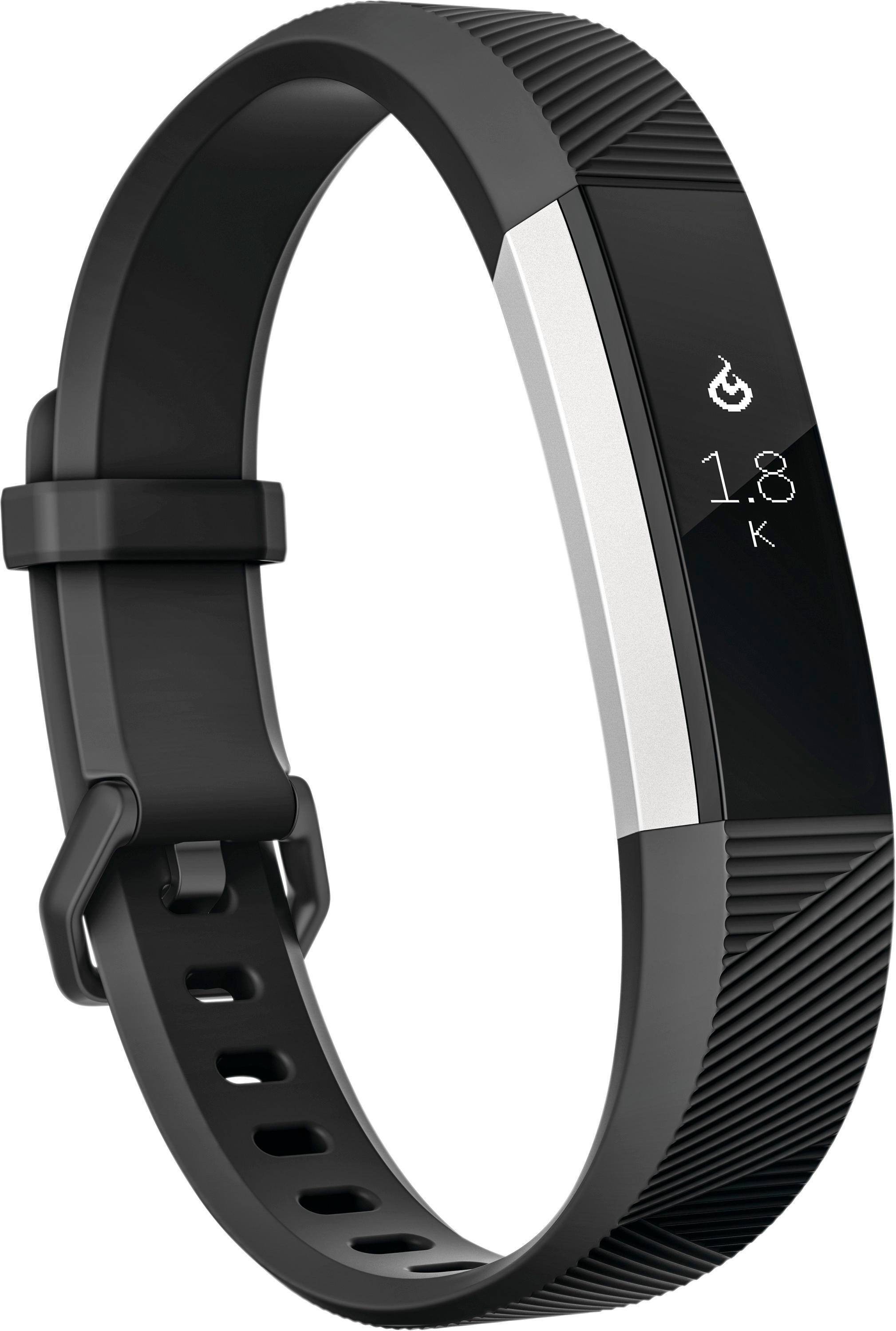 Alt View 14. Fitbit - Alta HR Activity Tracker + Heart Rate (Large) - Black.