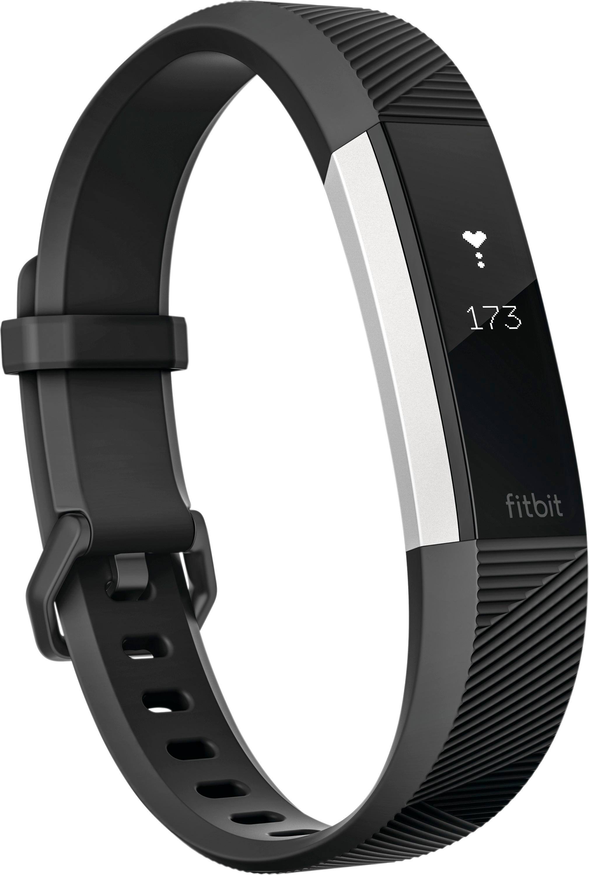 Alt View 17. Fitbit - Alta HR Activity Tracker + Heart Rate (Large) - Black.