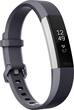 Fitbit - Alta HR Activity Tracker + Heart Rate (Large) - Blue Gray - Larger Front