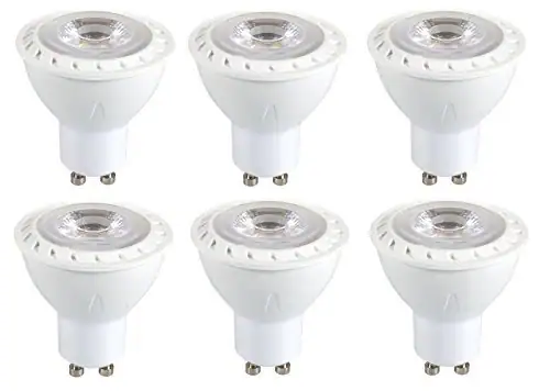 Front. Elitco Lighting - Led Gu10 Light Bulb - Frosted White.