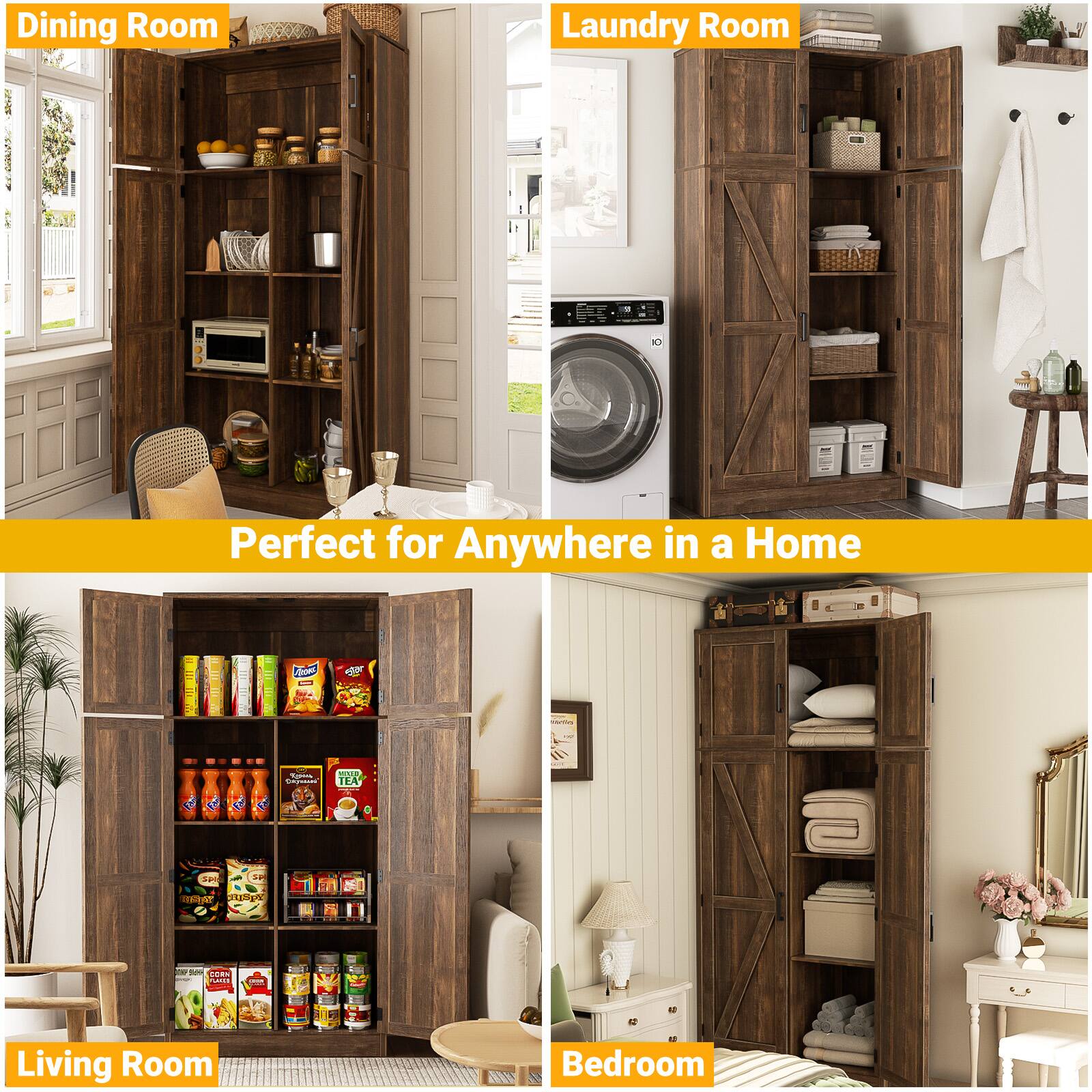 Dining Room  
Laundry Room  
Perfect for Anywhere in a Home  

Living Room  
Bedroom