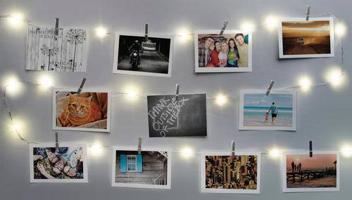 Merkury Innovations - Firefly Photo Clip Lights - Gold - Angle