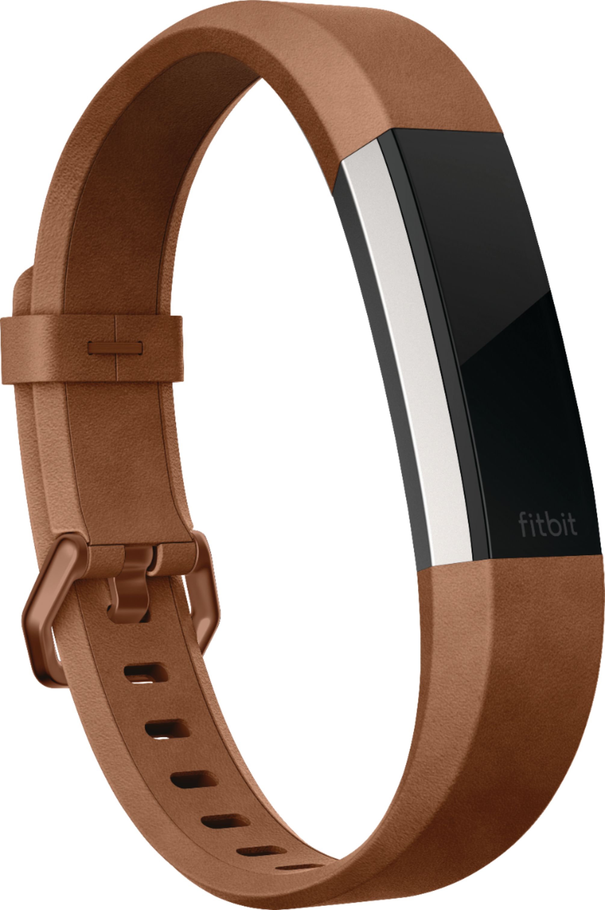 Kassér Litterær kunst Kviksølv Fitbit Alta HR Accessory Band Leather (Small) Brown FB163LBBRS - Best Buy