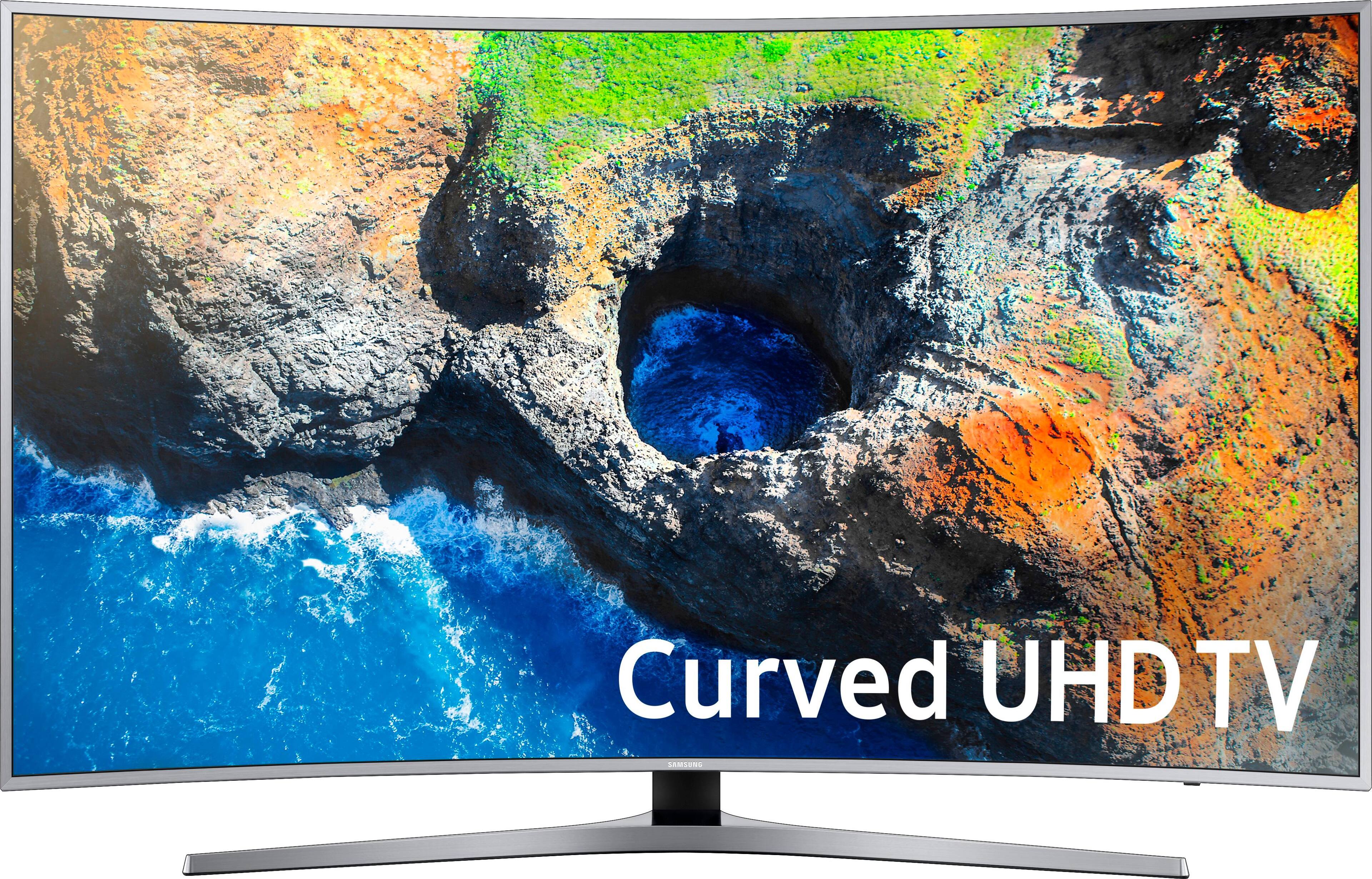 Samsung - 65" Class (64.5" Diag.) - LED - Curved - 2160p - Smart - 4K Ultra HD TV with High Dynamic Range - Larger Front