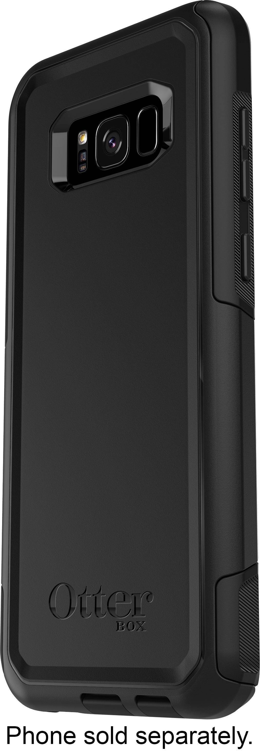 Front. OtterBox - Commuter Series Case for Samsung Galaxy S8+ - Black.
