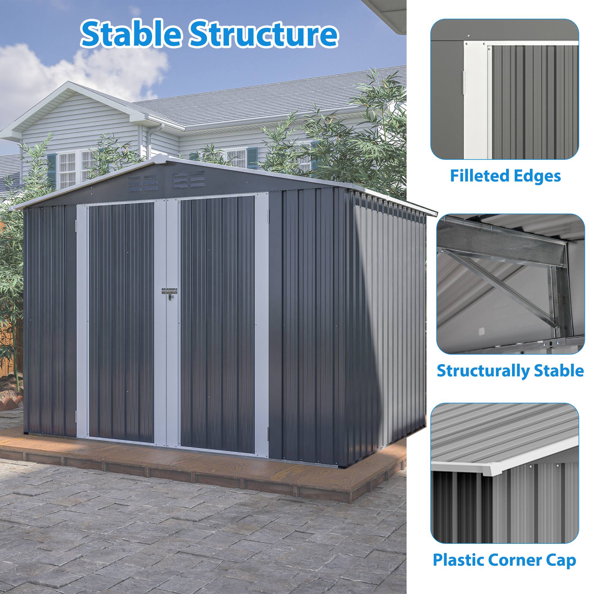 Stable Structure

- Filleted Edges
- Structurally Stable
- Plastic Corner Cap