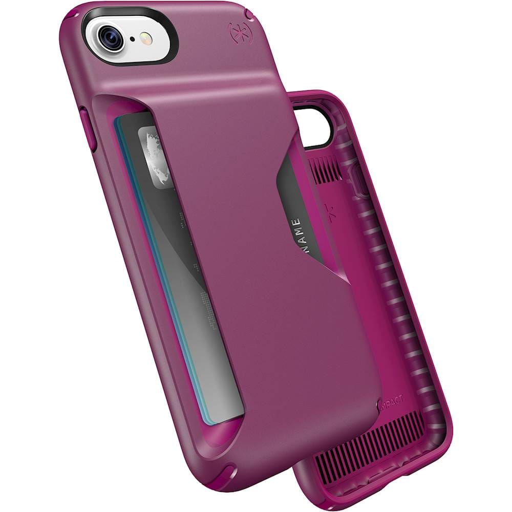 presidio wallet case for apple iphone 7 - magenta pink/syrah purple presidio wallet case for apple iphone 7 - magenta pink/syrah purple
