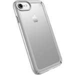 Front Zoom. Speck - Presidio Show Case for Apple® iPhone® 7 - Clear/Sterling Silver.