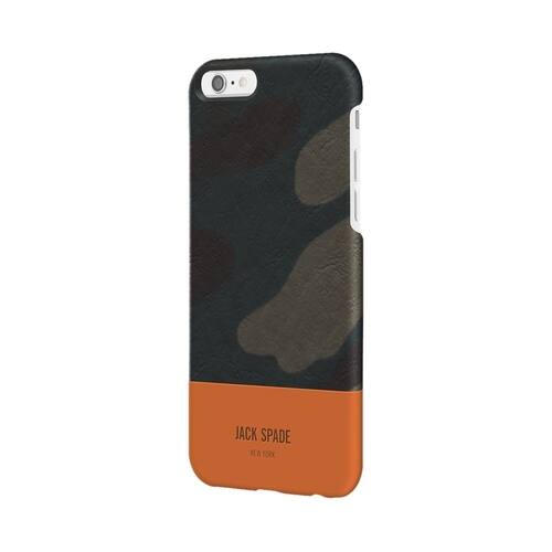 JACK SPADE - Case for Apple® iPhone® 7 - Orange/camo - Larger Front