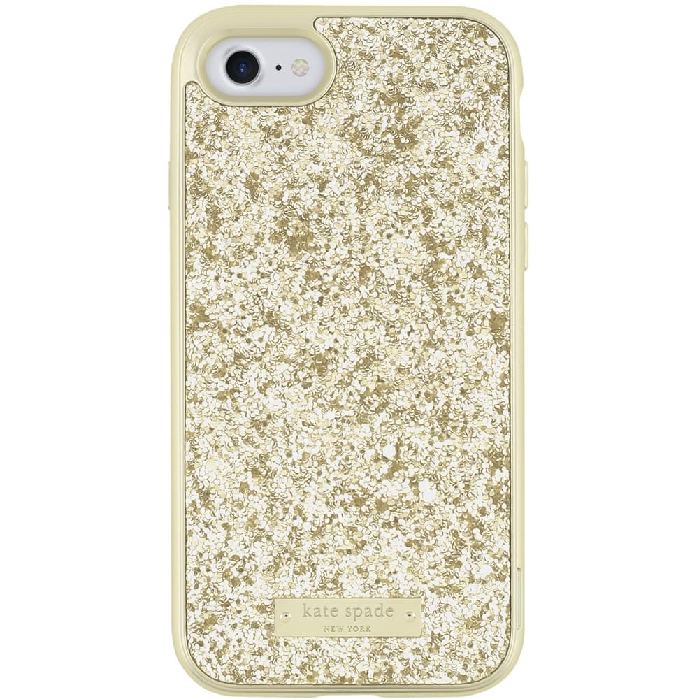 Best Buy: kate spade new york Case for Apple® iPhone® 7 Gold/gold logo ...