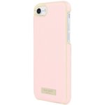 Front Zoom. kate spade new york - Case for Apple® iPhone® 7 - Rose quartz/gold logo plate.