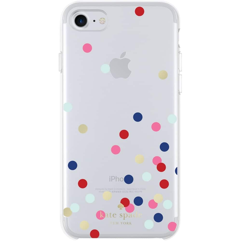 Front. kate spade new york - Case for Apple® iPhone® 7 - Silver/gold.
