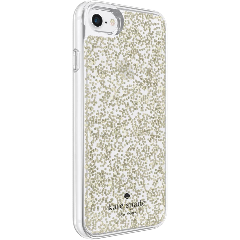 Best Buy: kate spade new york Case for Apple® iPhone® 7 Glitter gold ...