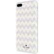 kate spade new york - Case for Apple® iPhone® 7 Plus - Glitter silver/chevron cream - Larger Front