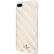 Front. kate spade new york - Case for Apple® iPhone® 7 Plus - Clear/gold foil/diagonal stripe blush.