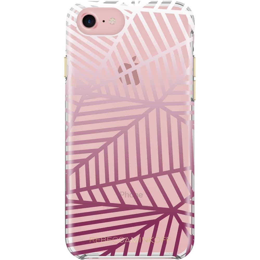 Front. Incipio - Rebecca Minkoff Case for Apple® iPhone® 7 - Geometric wall clear/barry ombre.