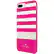 Front. kate spade new york - Case for Apple® iPhone® 7 Plus - Cream/gold foil/stripe 2 pink.