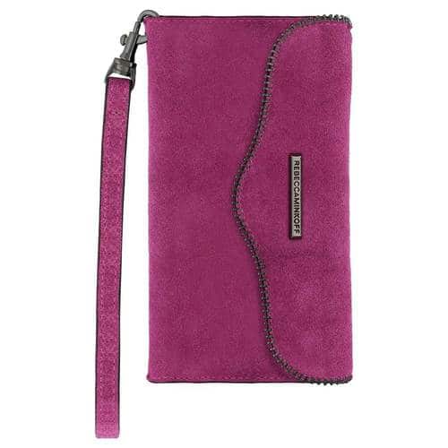 Incipio - Rebecca Minkoff M.A.B. Tech Wristlet Case for Apple® iPhone® 7 - Soft Berry - Larger Front