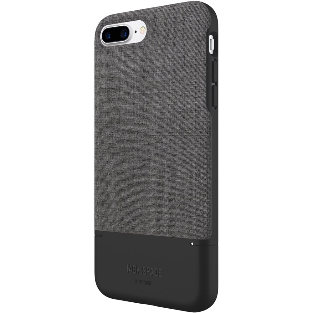 Front. Incipio - Case for Apple® iPhone® 7 Plus - Black/tech Oxford gray.