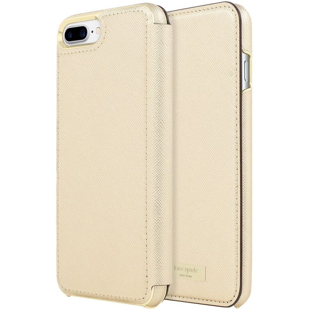 case for apple iphone 7 plus - gold/gold logo plate case for apple iphone 7 plus - gold/gold logo plate