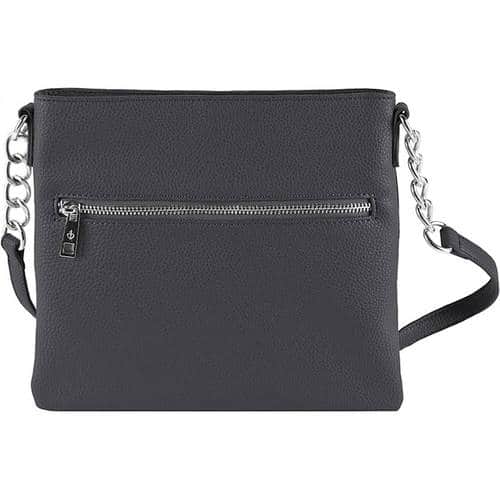 Chic Buds - Crossbody Power Charging Purse - Charcoal - Larger Front