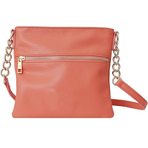 Best Buy: Chic Buds Crossbody Power Charging Purse Coral BF-050005-00