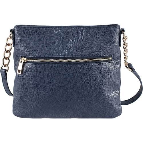 Chic Buds - Crossbody Power Charging Purse - Navy - Larger Front