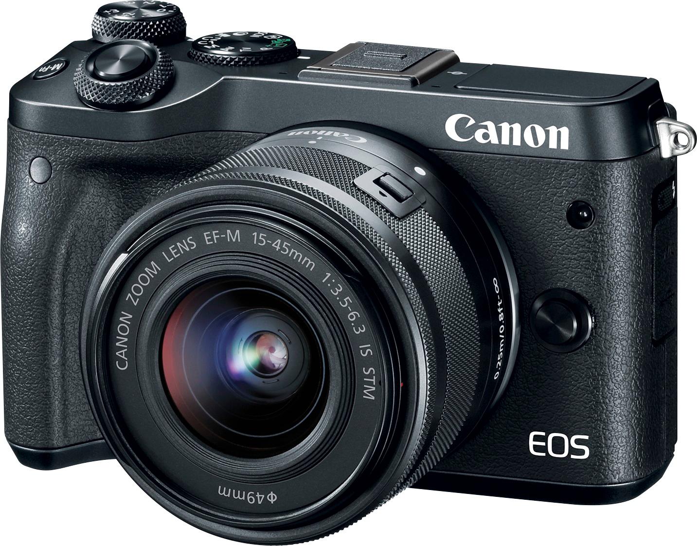 Best Buy: Canon EOS M6 Mirrorless Camera with EF-M 15-45mm f/3.5