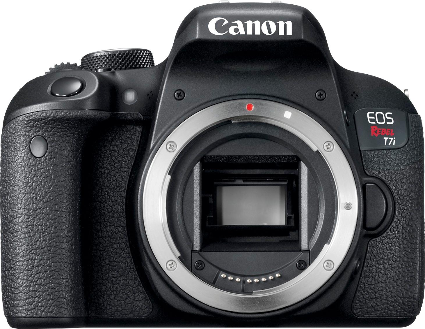 Tragisch Gezamenlijke selectie proza Canon EOS Rebel T7i DSLR Camera (Body Only) Black 1894C001 - Best Buy