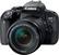 Front. Canon - EOS Rebel T7i DSLR Camera with 18-135mm IS STM Lens - Black.