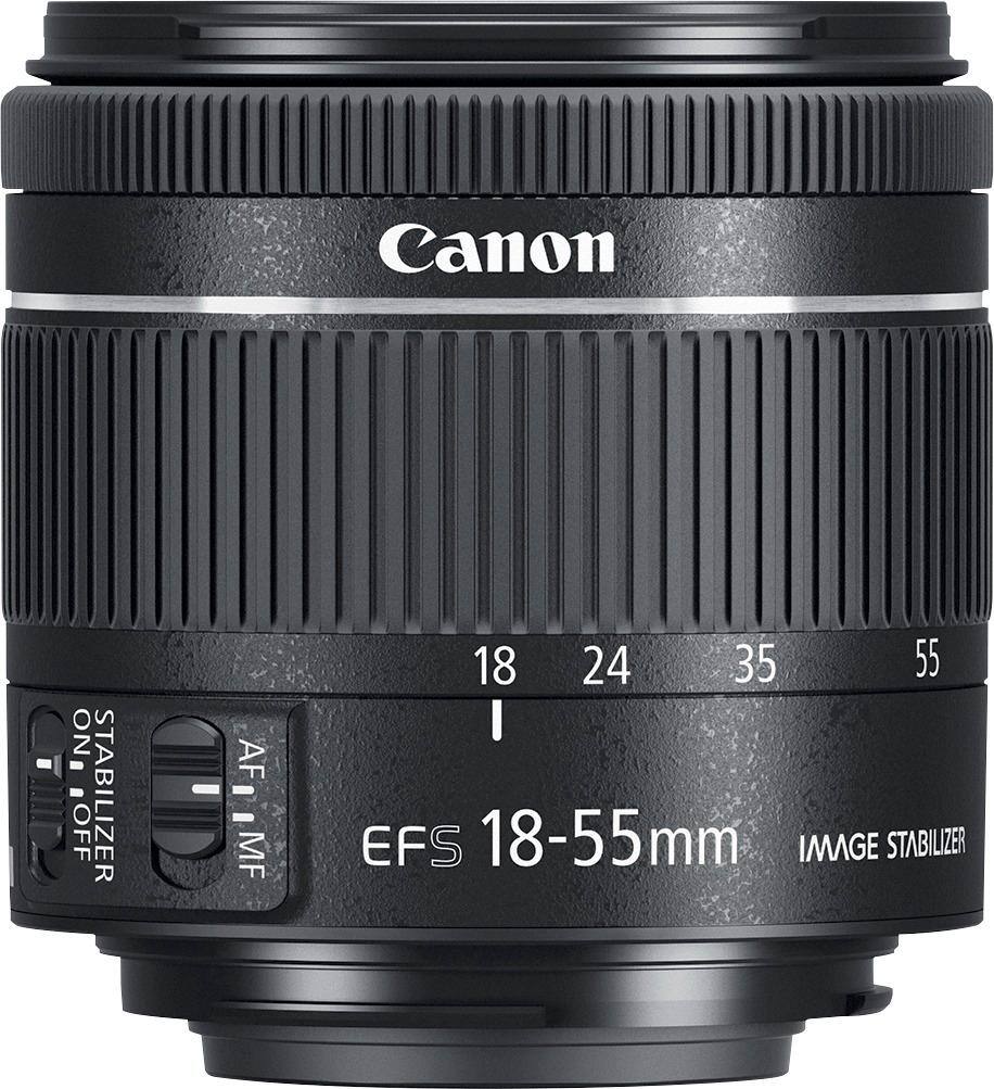 Alt View 11. Canon - EF-S 18-55mm f/4-5.6 IS STM Zoom Lens for EF-S mount cameras - Black.