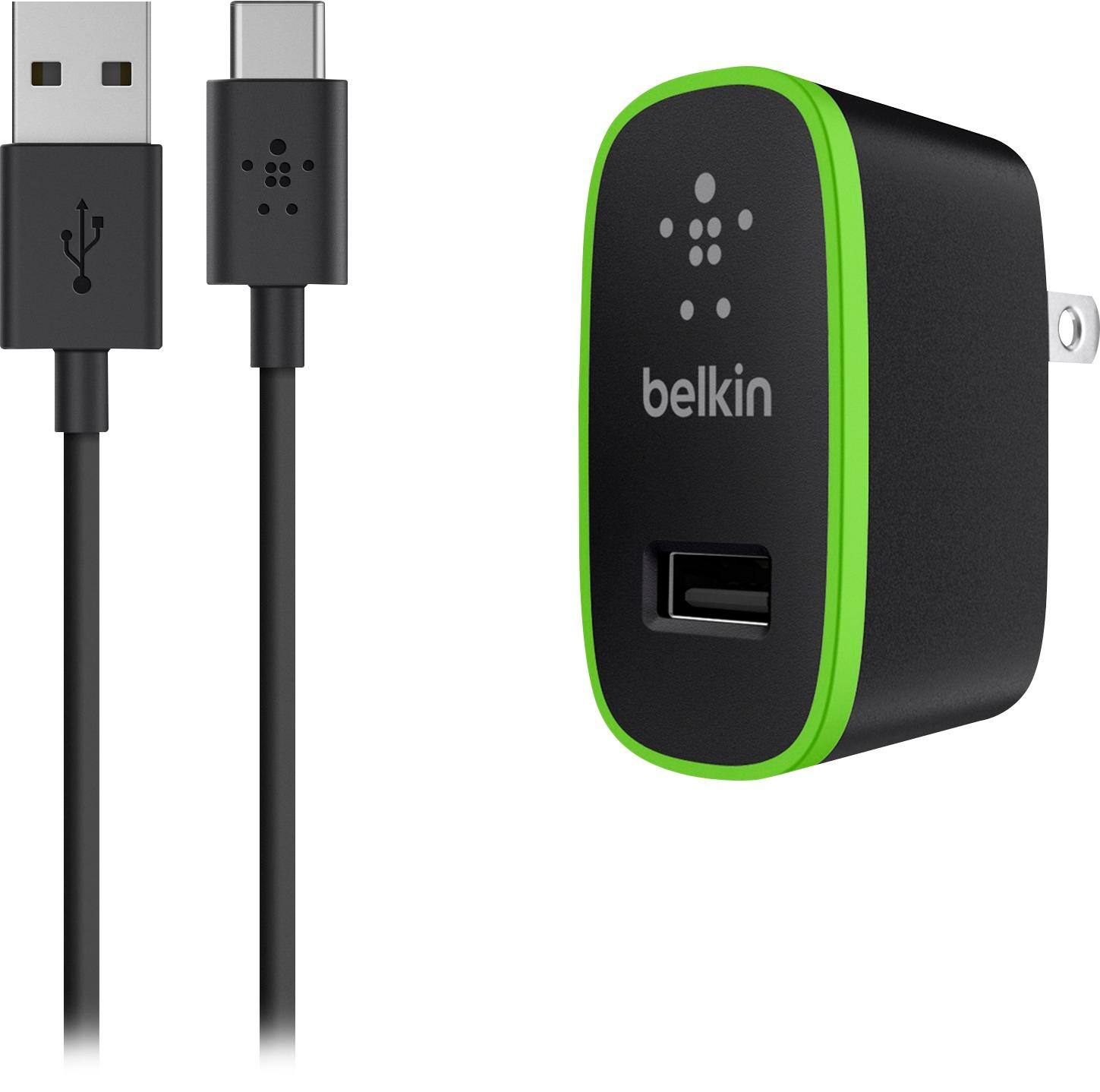 Front. Belkin - Universal Wall Charger - Black.