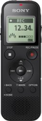 Sony - PX Series Digital Voice Recorder - Black - Front_Zoom
