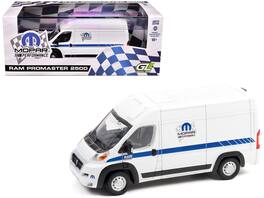 Greenlight - 2018 RAM ProMaster 2500 Cargo High Roof Van "MOPAR Performance" Stripes 1/43 - White with Blue