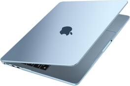 mosiso - MacBook Air 13-inch Hard Shell Case for M5 M4 M3 M2 A3449 A3240 A3113 A2681 2026-2022 - Sky Blue Clear