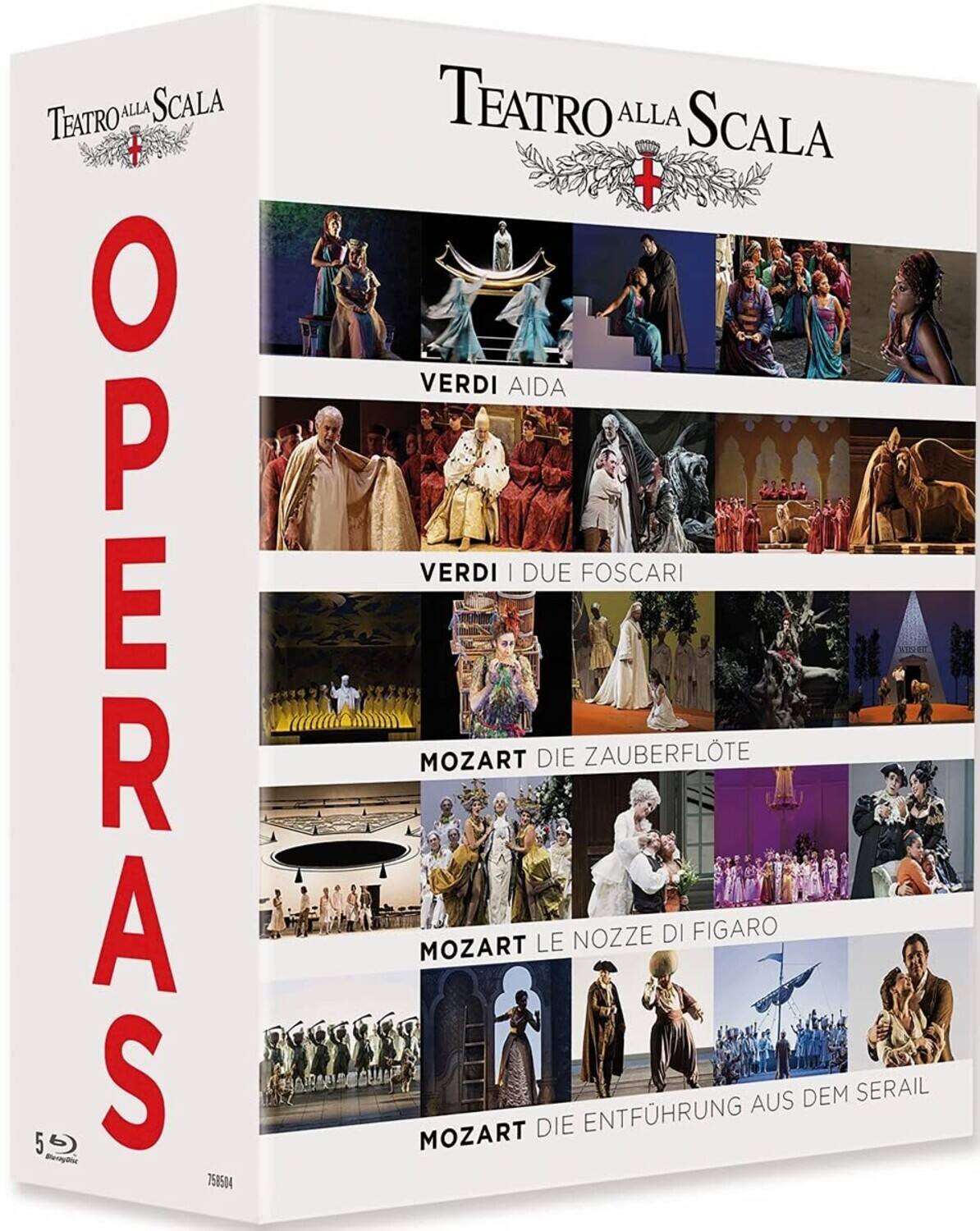 Front. Various - Teatro Alla Scala Opera Box   - BLU-RAY.