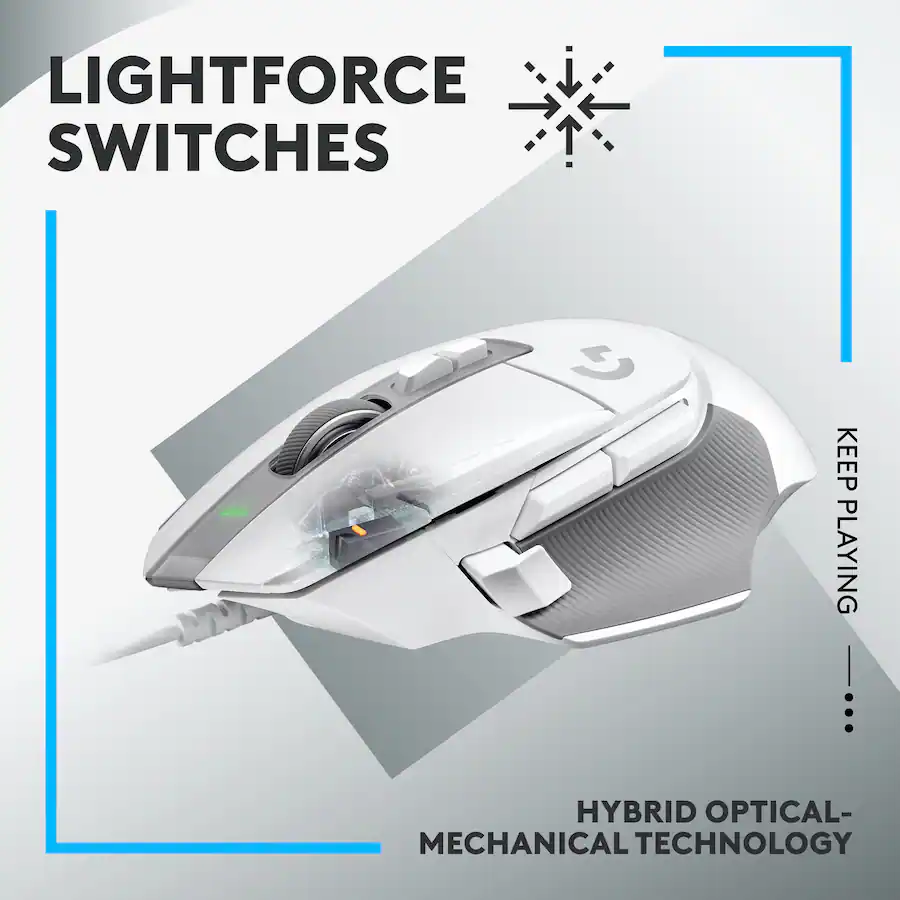 Logitech Model Number Rughtlight Logitech G502 X Wired USB Optical Gaming Mouse with HERO 25K Sensor ...