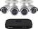 Angle. Swann - PRO SERIES HD 8-Channel, 4-Camera Indoor/Outdoor Wired 2TB DVR Surveillance System - Black/white.