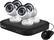 Left. Swann - PRO SERIES HD 8-Channel, 4-Camera Indoor/Outdoor Wired 2TB DVR Surveillance System - Black/white.