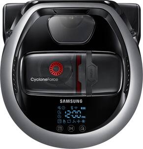 Samsung - POWERbot R7070 App-Controlled Robot Vacuum with Edge Clean and Self Clean Brush - Satin Titanium